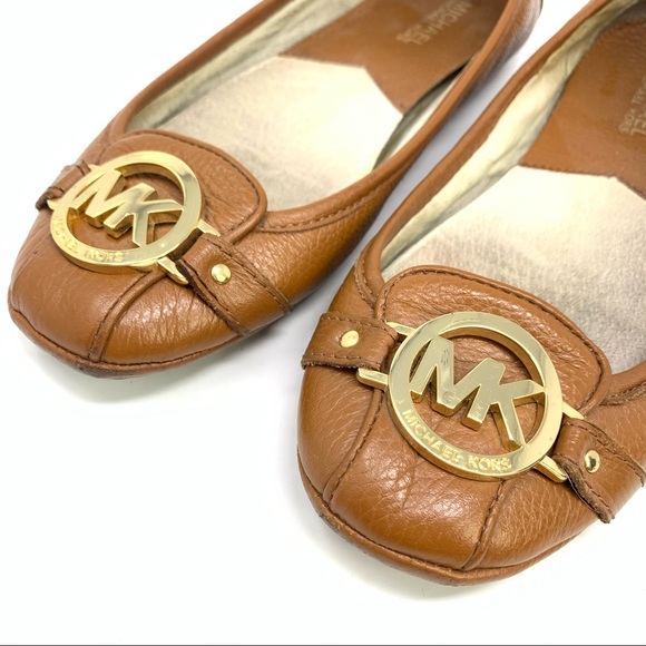 Michael Kors Tracee Moc Toe Leather Slip On Flats - Picture 7 of 9